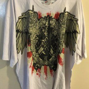 Skull Skeleton Wings Crown T Shirt
